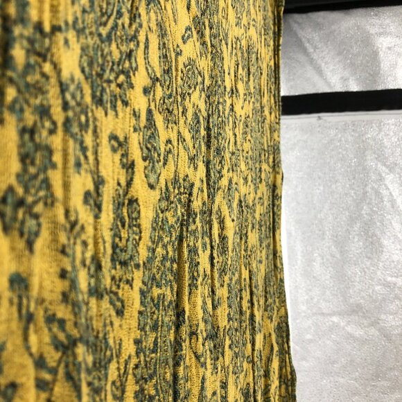 Mustard Yellow Paisley Print Scarf - Picture 6 of 12